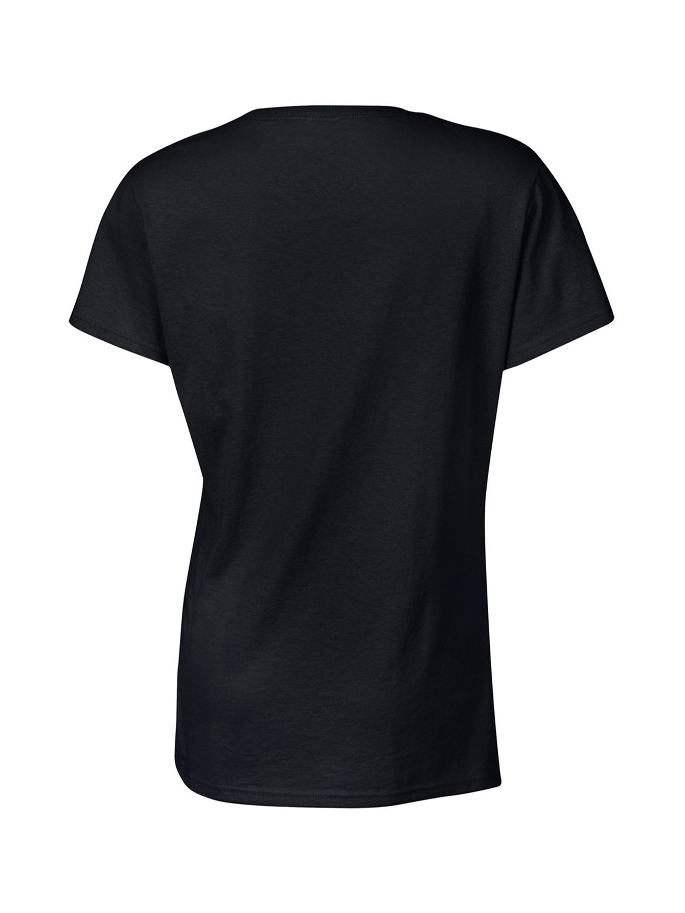 Chic Typographic Womens Tee - Comfy Cotton Crew Neck, Versatile Casual Spring & Summer Top
