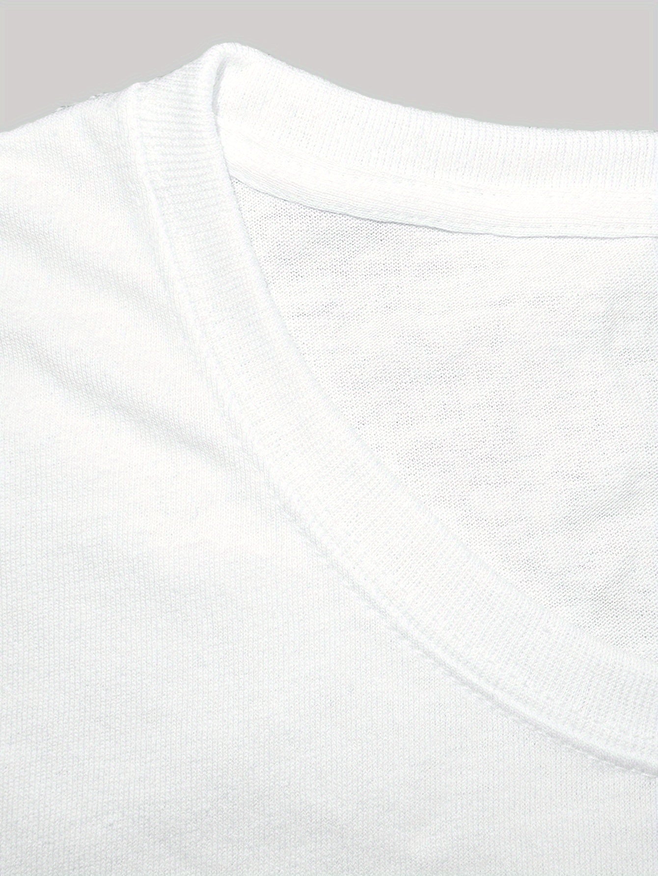 Chic Typographic Womens Tee - Comfy Cotton Crew Neck, Versatile Casual Spring & Summer Top