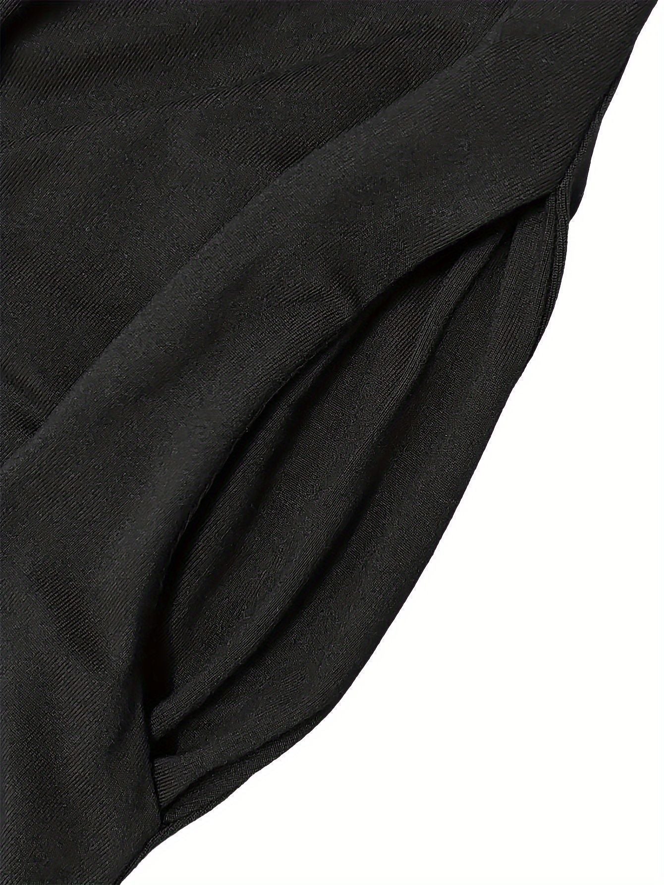 Eye Print Tee Dress, Batwing Sleeve Crew Neck Casual Dress For Summer & Spring, Women's Clothing