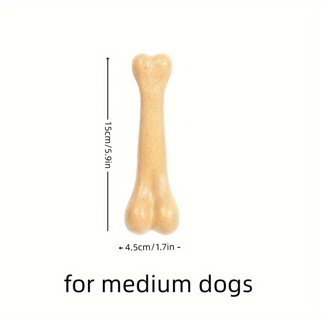 Durable Beef Flavored Dog Chew Toy, Polypropylene Bone Shaped Teeth Cleaning Chew for All Breed Sizes, Interactive Training Pet Toy for Oral Care and Dental Health