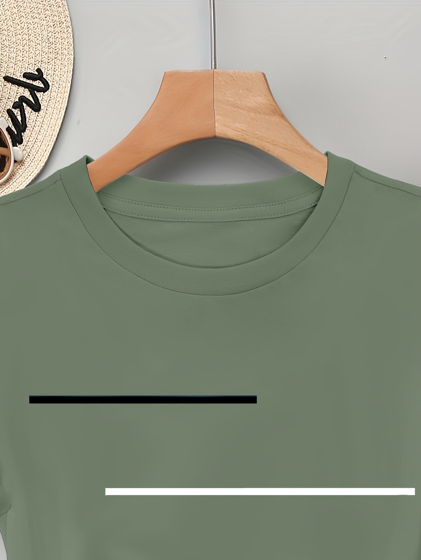 Women's Olive Green Long Sleeve T-Shirt - Minimalist Elegant Top, Soft Everyday Shirt for Casual & Formal Outfits - NC-13210, Allseason Top, Modern Fashion, Durable Clothing, Basic Blouse, Office Wear