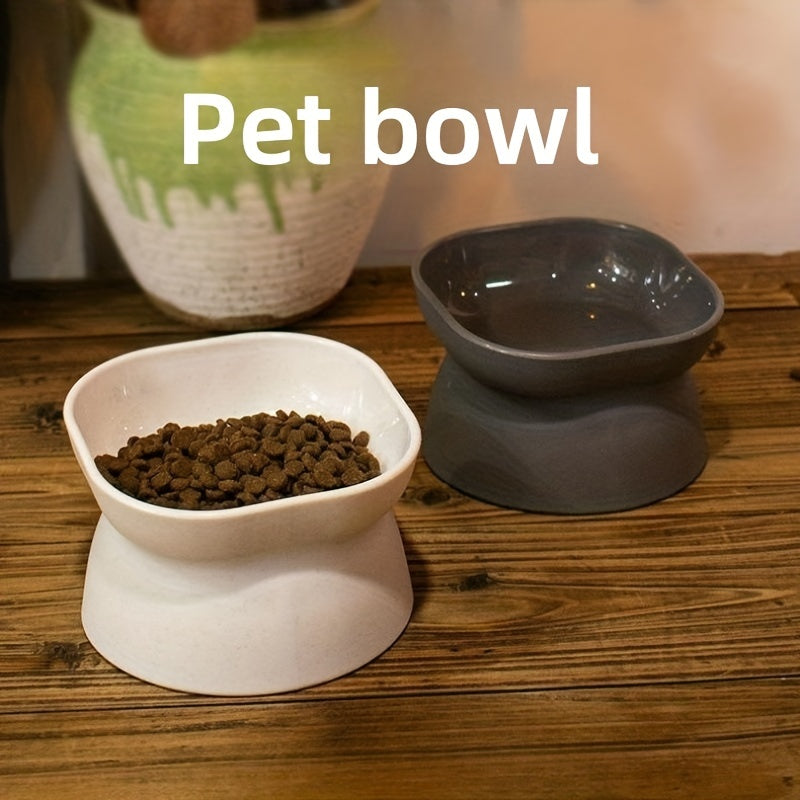 Ergonomic Anti-Spill Cat Bowl: Health-Conscious, Sleek Design for Food & Water