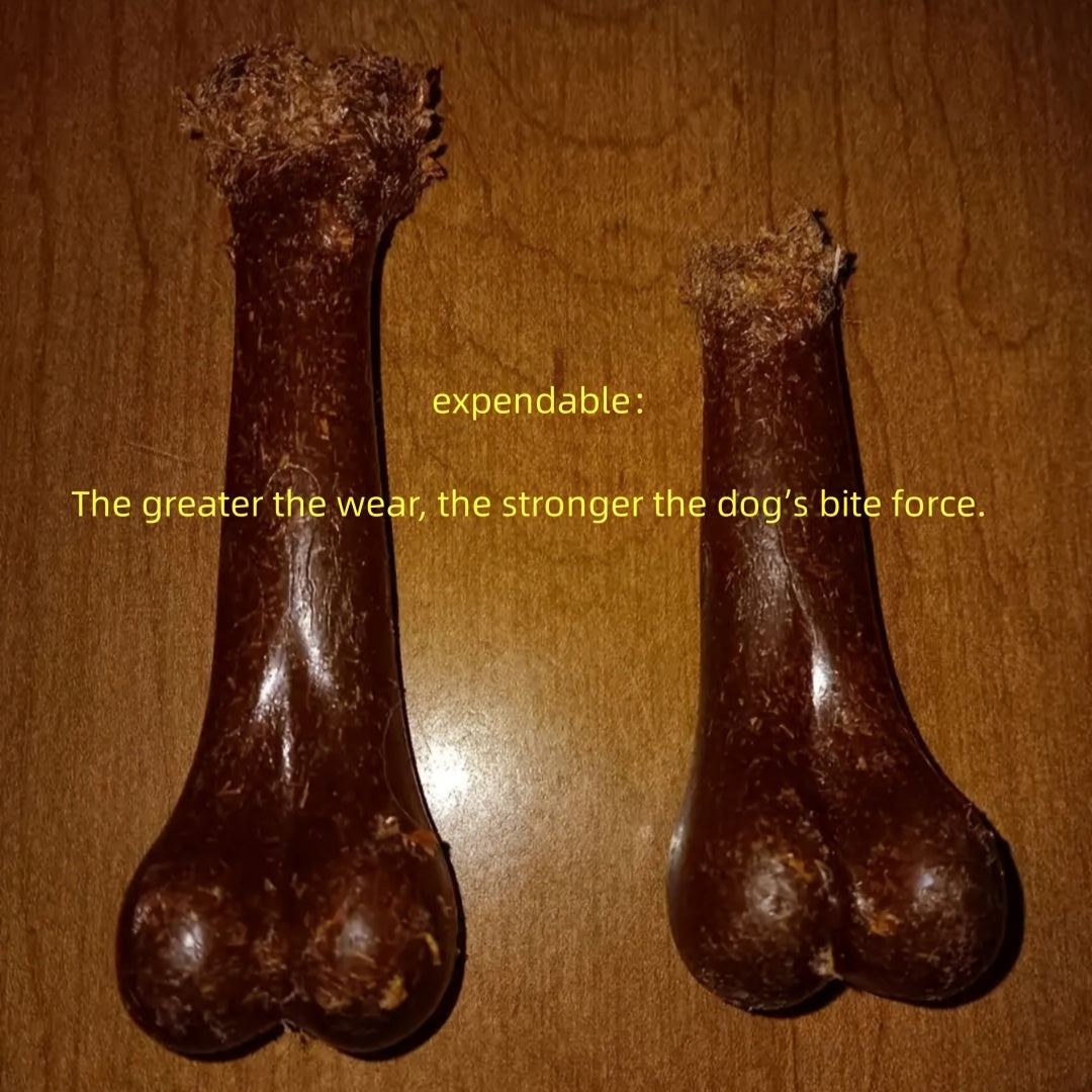Durable Beef Flavored Dog Chew Toy, Polypropylene Bone Shaped Teeth Cleaning Chew for All Breed Sizes, Interactive Training Pet Toy for Oral Care and Dental Health