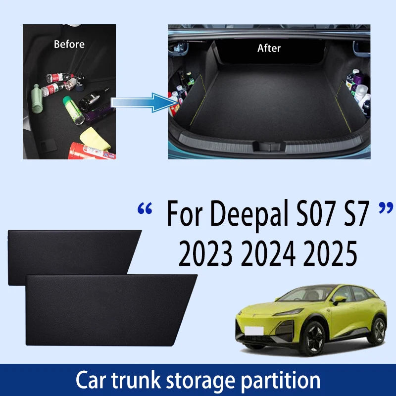 Car Accessories For Changan Deepal S07 S7 2023 2024 2025 Trunk Storage Partition Multifunction Storage Auto Interior Parts Tools