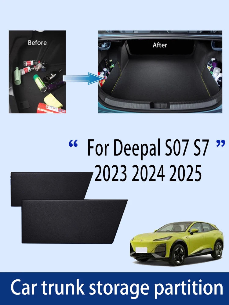 Car Accessories For Changan Deepal S07 S7 2023 2024 2025 Trunk Storage Partition Multifunction Storage Auto Interior Parts Tools