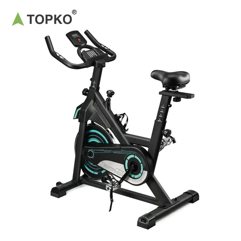 TOPKO US Warehouse Gym Use Riding Training Spin Bike Heavy Duty Adjustable Spin Bike