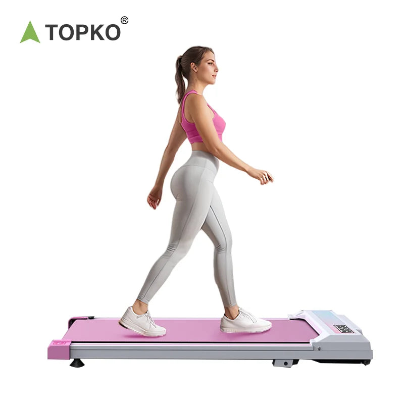 TOPKO US Warehouse Underdesk Treadmill with Removable Desk Fitness Exercise Running Machine Gym Home Use Folding Treadmill