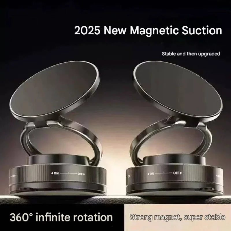 Kingjoy Magnetic Phone Holder 360 Rotatable Strong Suction Mount Ideal for Car/Mirror/Gym/Shower/or Smooth Surface