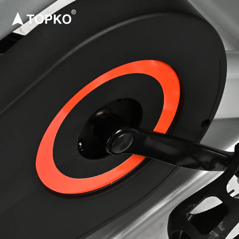 TOPKO US Warehouse Premium Gym Workout Spin Bike Magnetic Control Adjustable Spin Bike