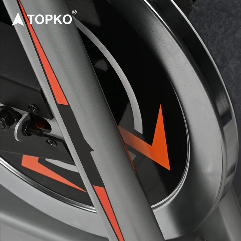 TOPKO US Warehouse Premium Gym Workout Spin Bike Magnetic Control Adjustable Spin Bike