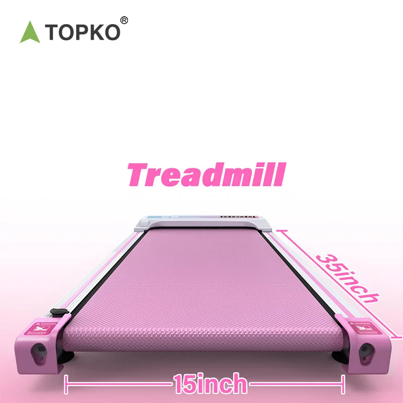 TOPKO US Warehouse Underdesk Treadmill with Removable Desk Fitness Exercise Running Machine Gym Home Use Folding Treadmill