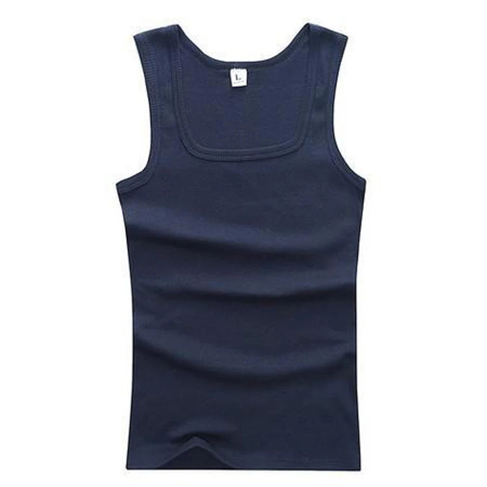 Men Sports Tank Tops Casual Tank Tops Summer Bodybuilding Sleeveless Vest Gym Fitness Slim Casual Undershirt simple Tank Tops