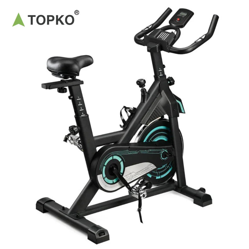 TOPKO US Warehouse Gym Use Riding Training Spin Bike Heavy Duty Adjustable Spin Bike
