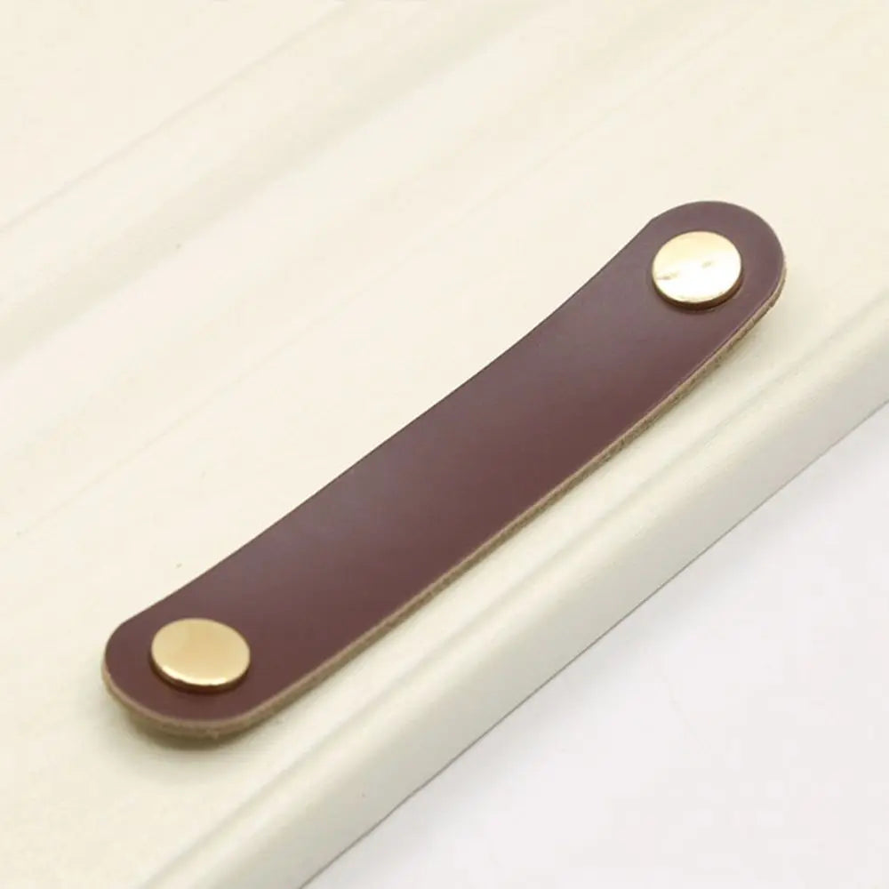 Furniture Modern Style Kitchen Wardrobe Cabinet Environmentally Soft Door Pulls Furniture Knobs Drawer Handle Leather Handle