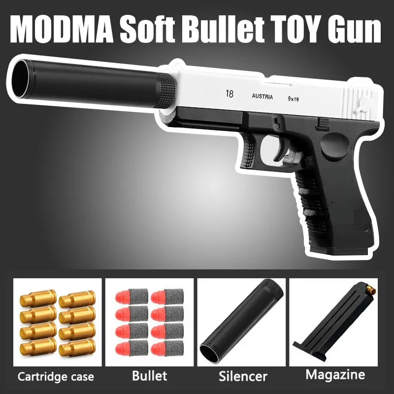 Educational Toy Gun Shell Ejecting Toy Foam Soft Bullet Blaster for Kids Boys Adults Airsoft Pistol Children Birthday Gift