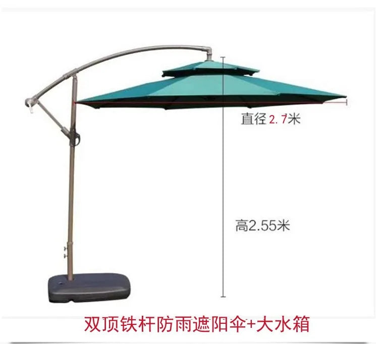 Outdoor villa courtyard garden balcony sunshade banana outdoor terrace side rainproof parasol wholesa