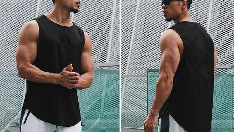 Men's Tops Tanks & Camis Basketball Clothing Tank Top Bodybuilding Mesh Gym T-shirt Man Singlets T-shirts Fitness Wear Tees