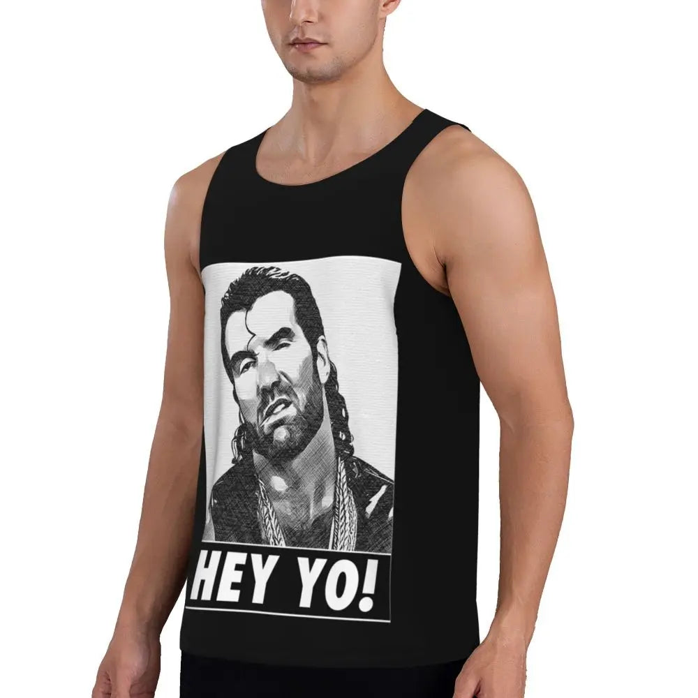 Men's Rip Razor Ramon Hey Yo Tank Top Fitness Sports Sleeveless Tops Summer Wrestling Legend Vest 3D Quick Drying Tops