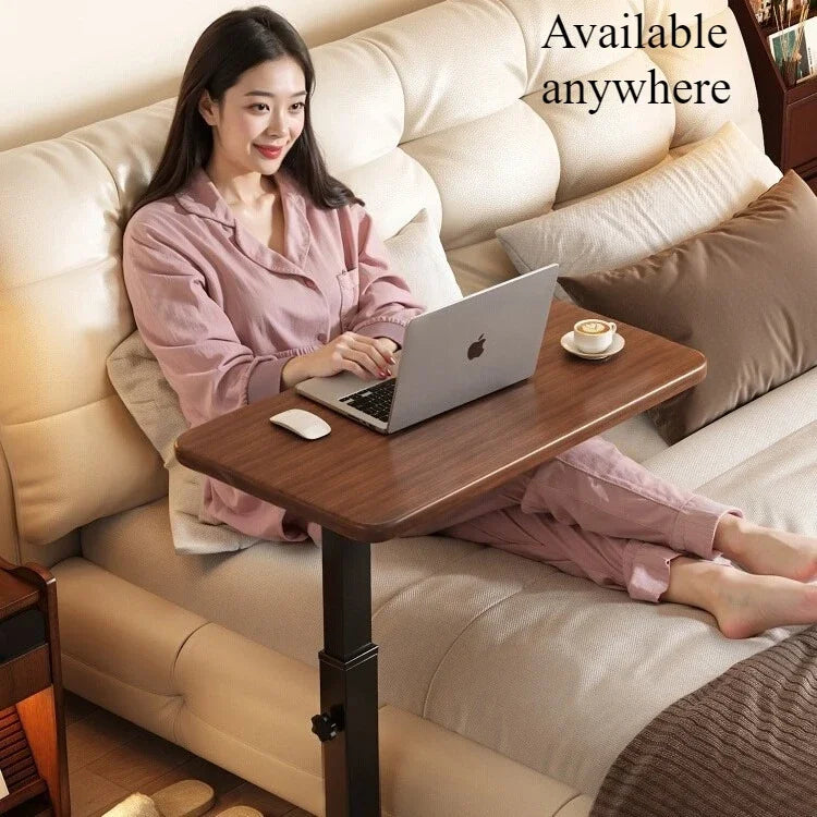 Mobile Bedside Table Household Office Desk Bedroom Folding Tables Student Dormitory Elevating Computer Desk Movable Workbench