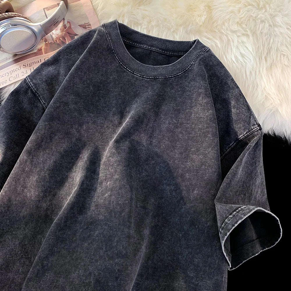 LEGIBLE Summer Men T Shirt Short Sleeve Casual Cotton Oversized T-shirt Men Tops Tees