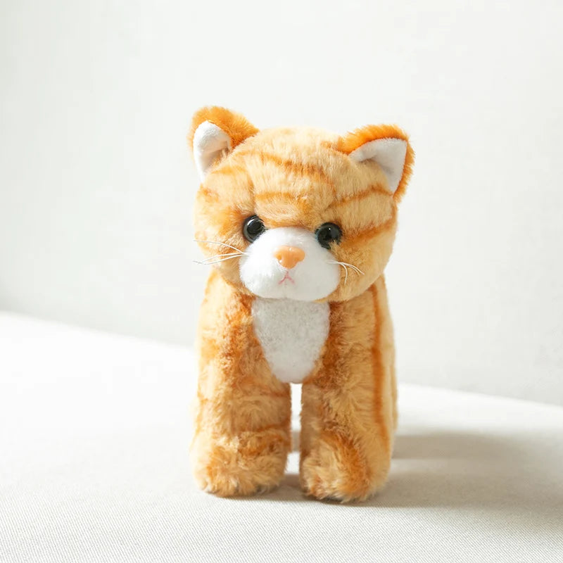 Smiling, Fun, Cute Kitten Makes You Happy Plush Toys 8-inch Cat Plush Toys