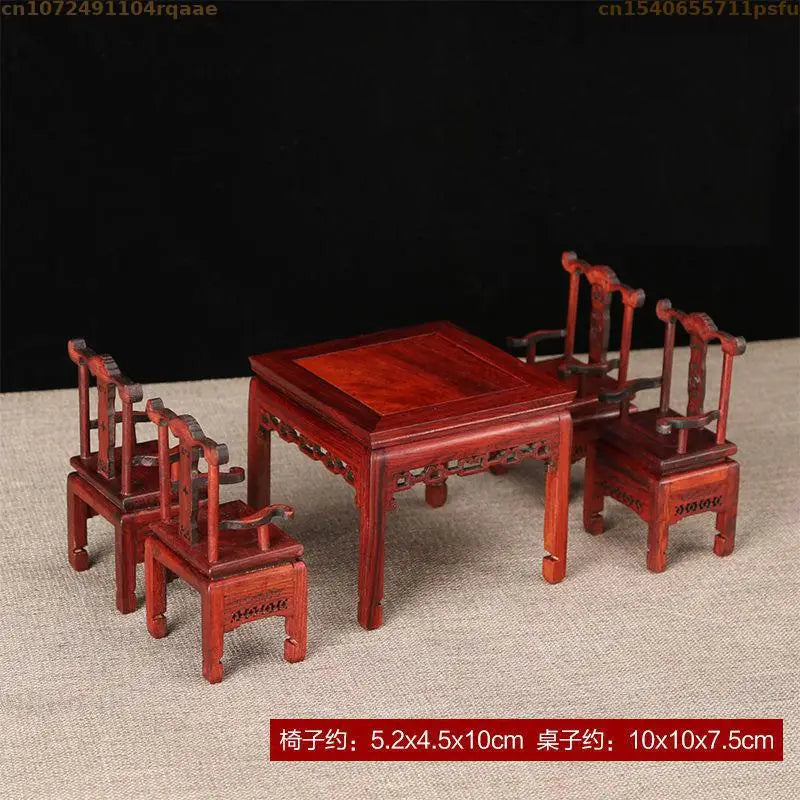 Miniature Antique Furniture Mini Table Models Chinese Handicrafts Doll Houses TV Movie Photographed Scene Retro Furniture Props