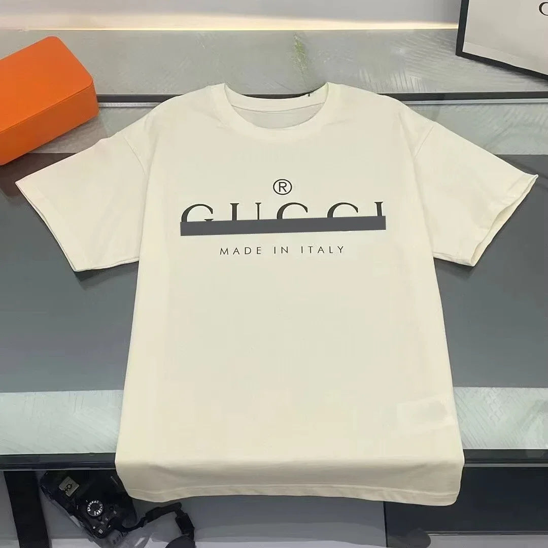 The latest summer fashion luxury brand top T-shirts for men, street round-neck short-sleeved T-shirt clothing tops