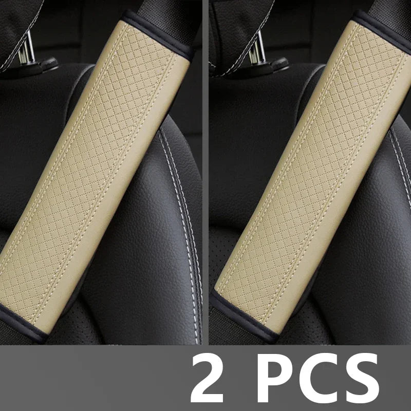 Car Accessories, Seat Belt Shoulder Protection, PU Leather Seat Belt Protective Cover, Comfortable And Breathable Car Supplies
