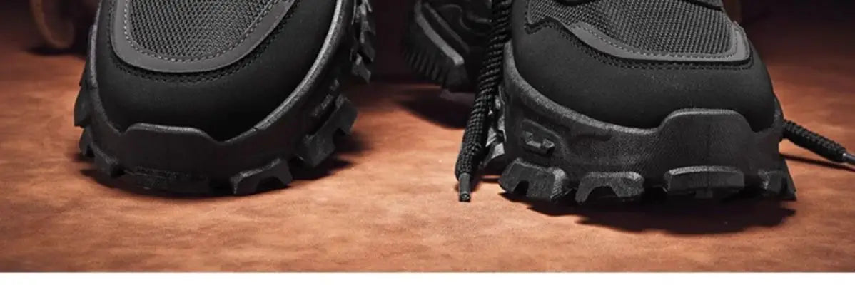 Mens Boots Leather Shoes Platform Boots for Men Outdoor Sneakers Motorcycle Ankle Boots Male Work Boot Casual Hiking Shoes