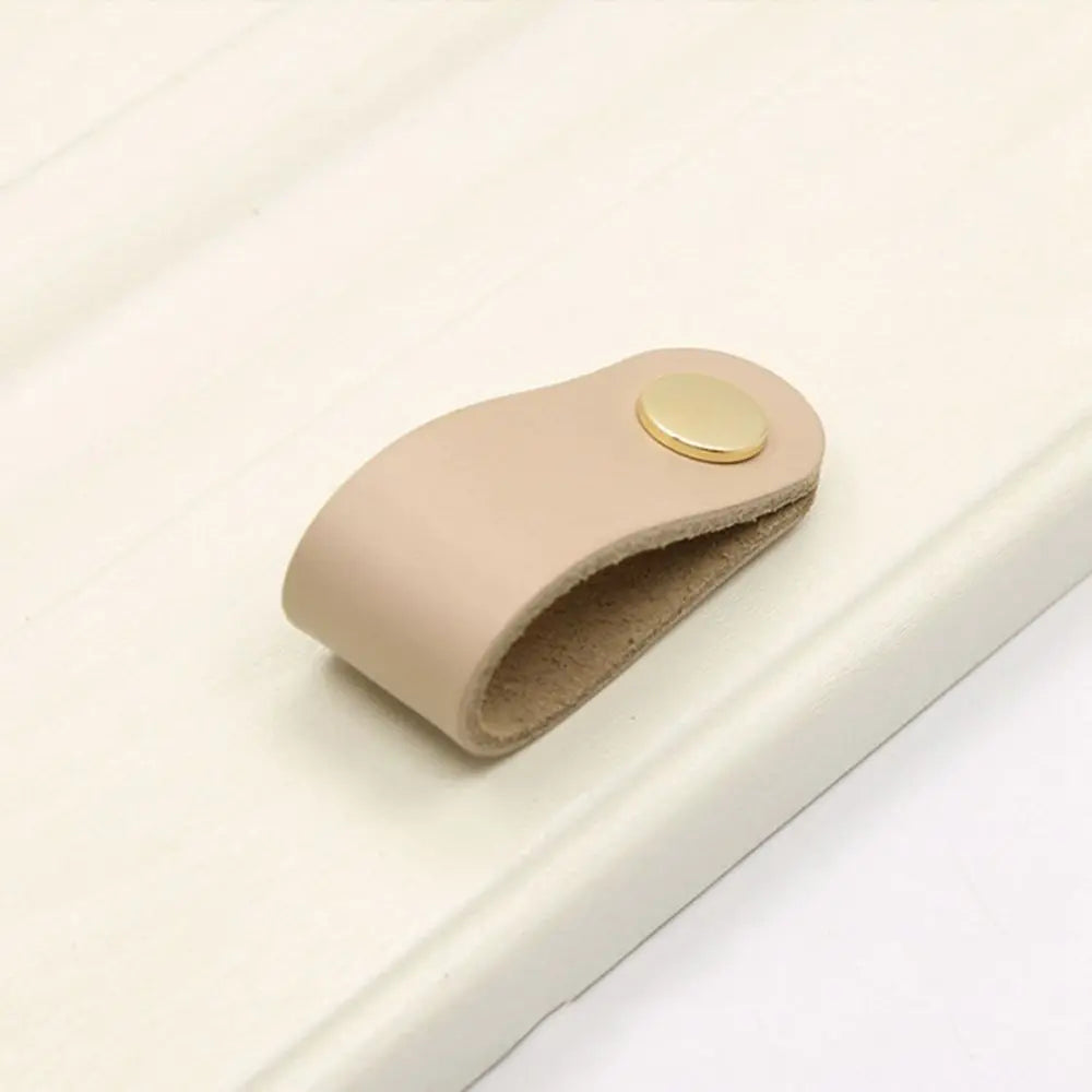 Furniture Modern Style Kitchen Wardrobe Cabinet Environmentally Soft Door Pulls Furniture Knobs Drawer Handle Leather Handle