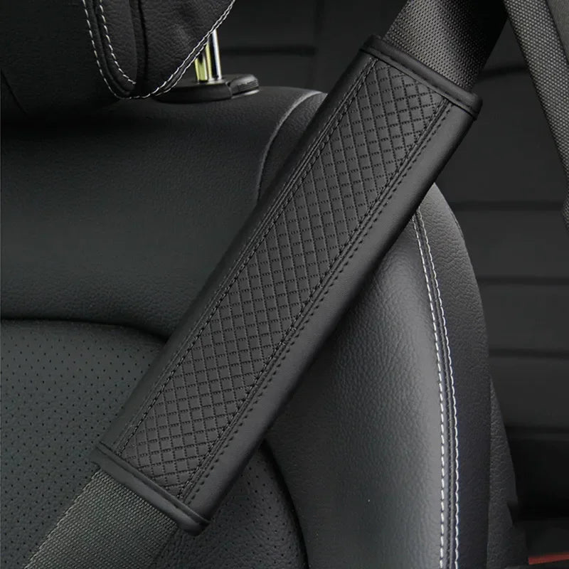 Car Accessories, Seat Belt Shoulder Protection, PU Leather Seat Belt Protective Cover, Comfortable And Breathable Car Supplies