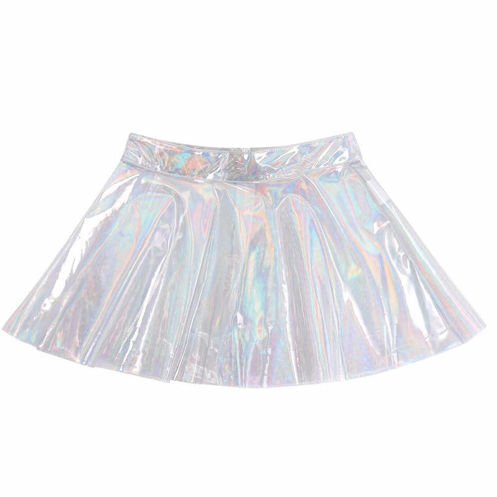Skirts Women Mini Skirt 1 Piece Pleated Mini Skirts See Through Skirts Clubwear Transparent PVC 100% Brand New