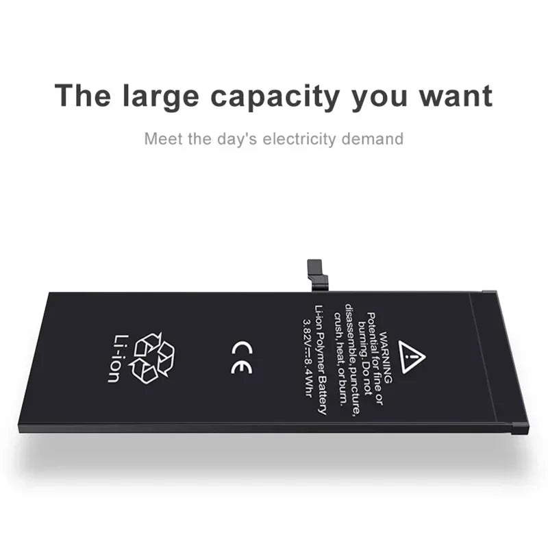Battery For iPhone 6 6S 5 5S SE 6P 6SP 7 7Plus 8 8Plus X XR XS 11 SE2 4 4G 4S Pro MAX Replacement Batteria + Free Tools
