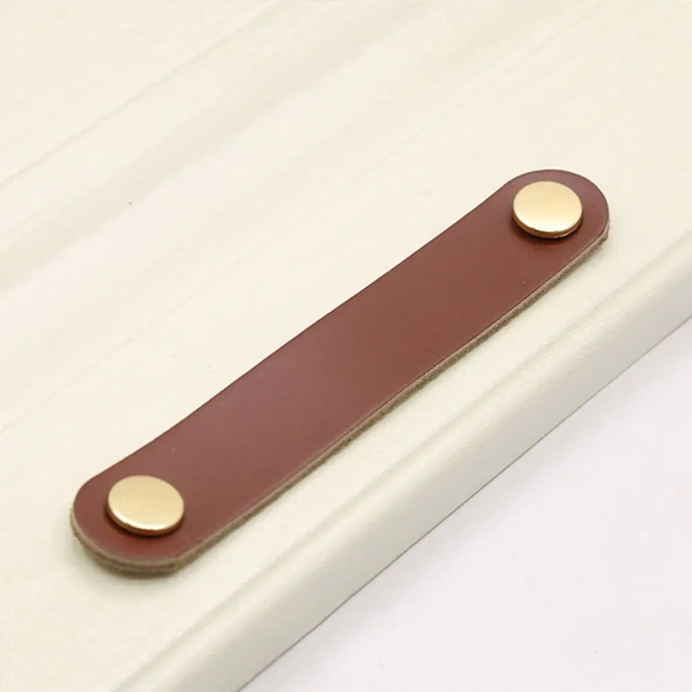 Furniture Modern Style Kitchen Wardrobe Cabinet Environmentally Soft Door Pulls Furniture Knobs Drawer Handle Leather Handle