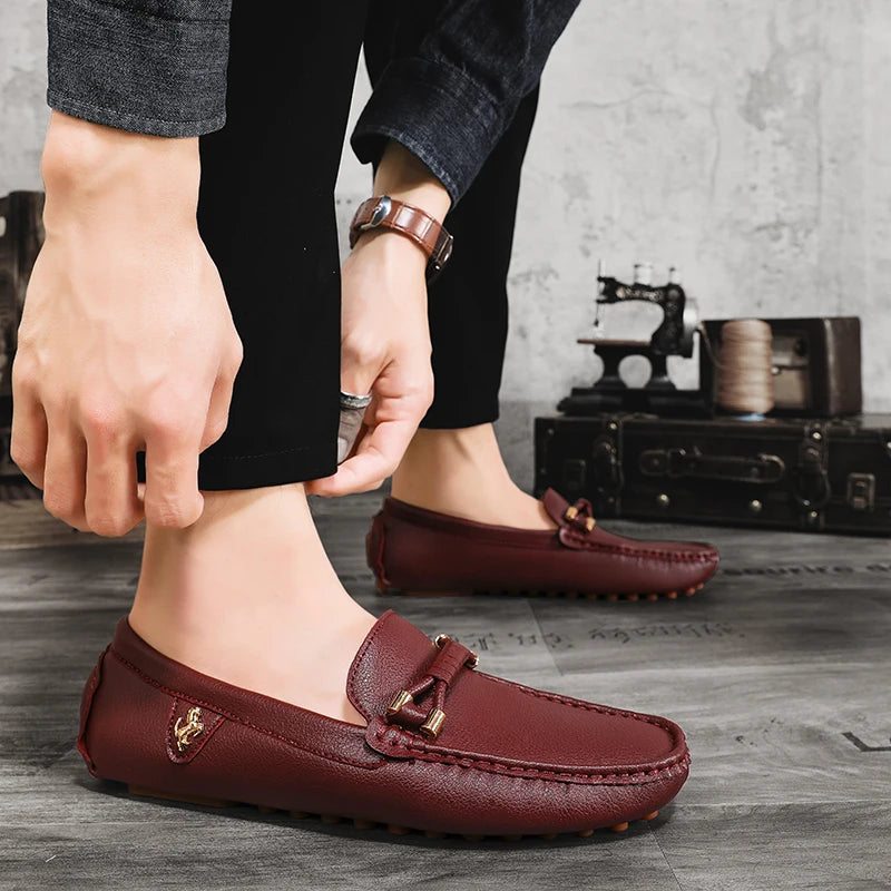 Mens Dress Shoes Men's Formal Leather Shoes for Men Elegant Casual Business Social Male Shoe Wedding Party Shoes Driving Shoe