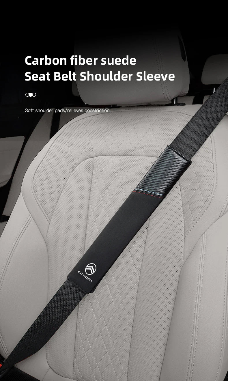 Car Seat Belt Protective Shoulder Cover Auto Accessories For Citroen C1 DS3 C2 C3 Vts C4 Saxo C4L C5 C6 C8 Xsara C3-XR Picasso