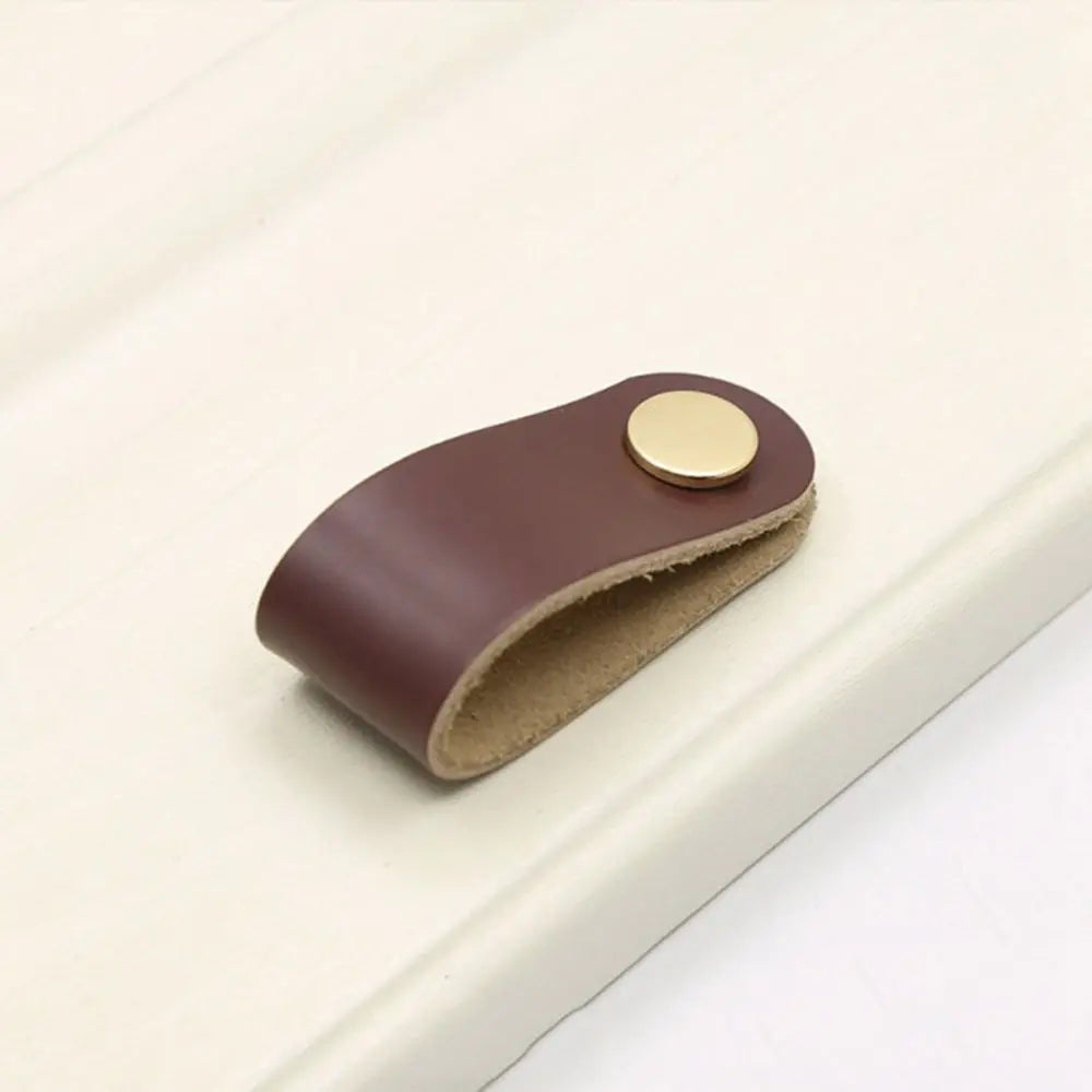 Furniture Modern Style Kitchen Wardrobe Cabinet Environmentally Soft Door Pulls Furniture Knobs Drawer Handle Leather Handle