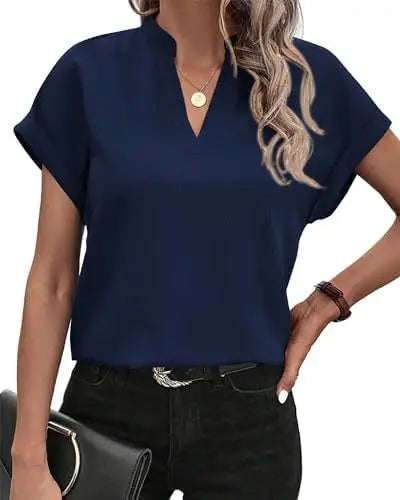 Women's Blouse White Shirt 2024 Summer Solid Color V-neck Cotton Linen Shirt Top Блузки Женские Blusen Блузка Camisas De Mulher