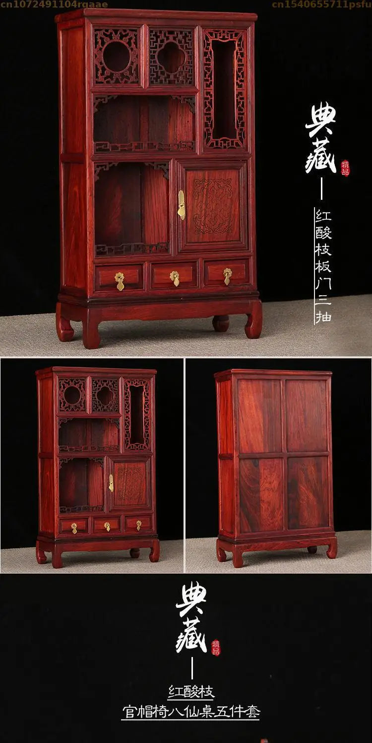 Miniature Antique Furniture Mini Table Models Chinese Handicrafts Doll Houses TV Movie Photographed Scene Retro Furniture Props