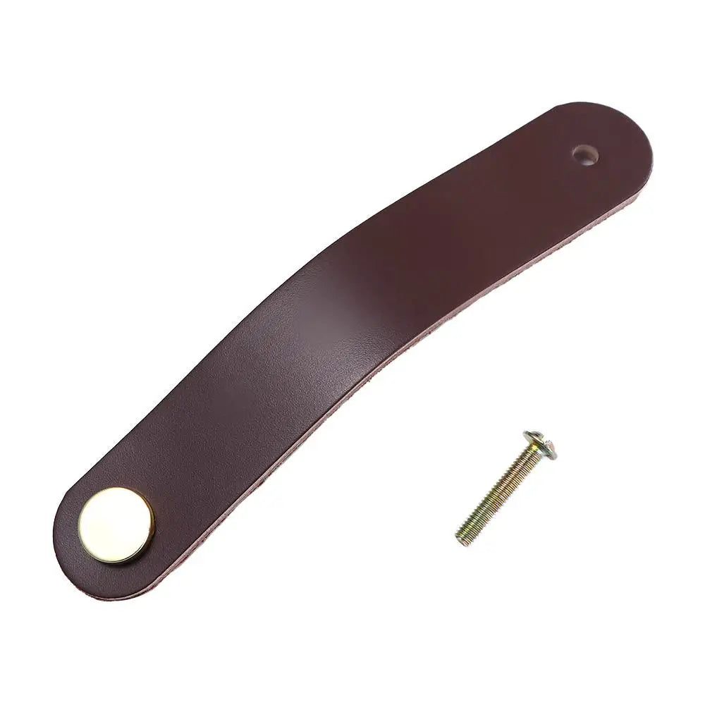 Furniture Modern Style Kitchen Wardrobe Cabinet Environmentally Soft Door Pulls Furniture Knobs Drawer Handle Leather Handle