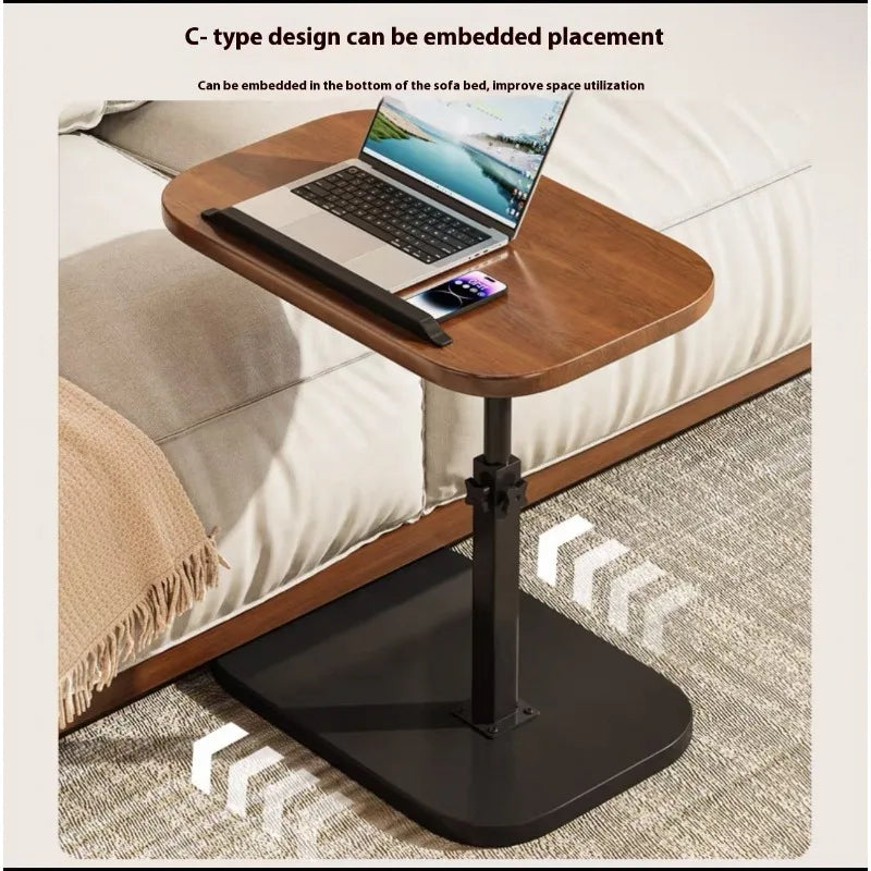 Mobile adjustable edge table Household foldable Mobile Lift Computer Desk Folding living room Desk Dormitory Bedside Table