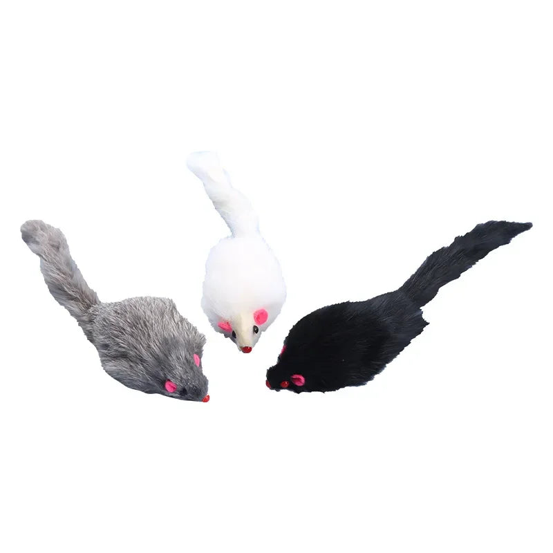 Cat Toy Mouse Contains Rattonite Bite Resistant Pet Supplies Interactive Cat Toy Plush Mouse Juguetes Para Gatos Rascador Gato