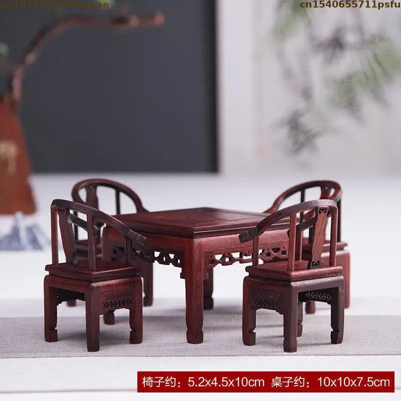 Miniature Antique Furniture Mini Table Models Chinese Handicrafts Doll Houses TV Movie Photographed Scene Retro Furniture Props
