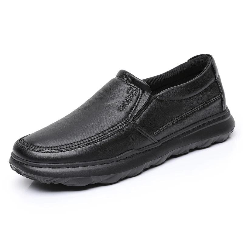 Men Loafers Light Leather Casual Shoes Autumn Male Outdoor Walking Shoes Comfortable Mens Sneakers Soft Loafers Men's Shoes