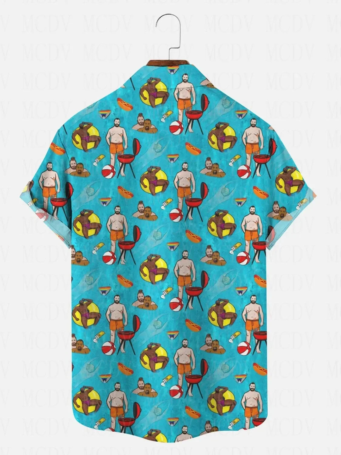 Bear Pride Flag Printed Shirt Hawaiian Shirts Summer Women For Men Tops