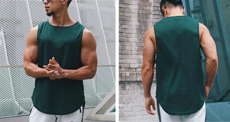 Men's Tops Tanks & Camis Basketball Clothing Tank Top Bodybuilding Mesh Gym T-shirt Man Singlets T-shirts Fitness Wear Tees