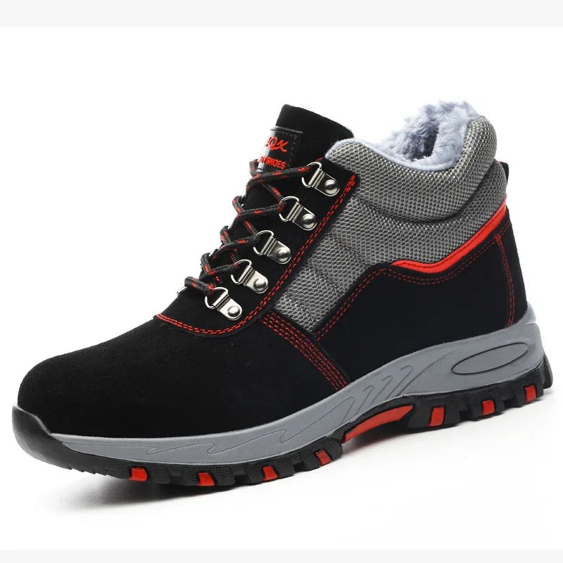 High Quality Men Safety Boots Work Boots Steel Toe Shoes Puncture-Proof Male Boot Winter Boots Warm Safety Botines for Men Botas