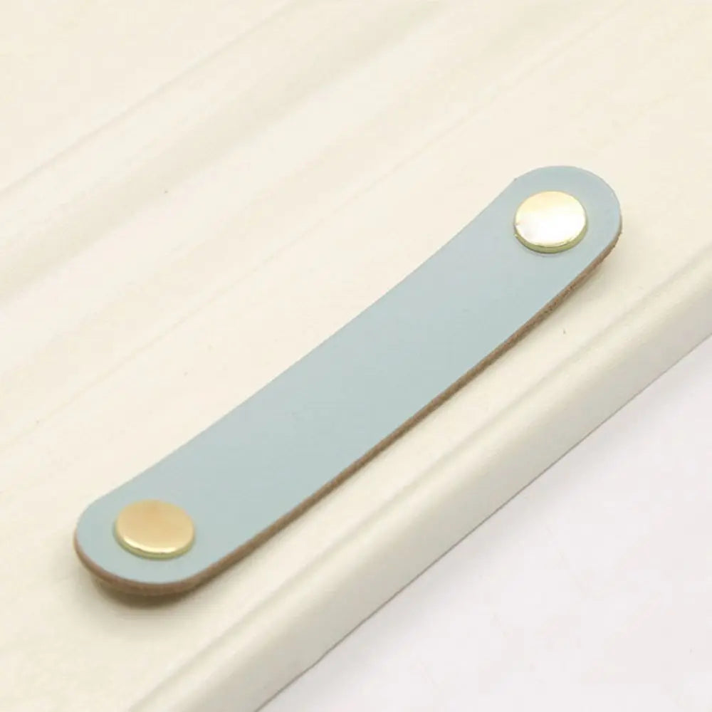 Furniture Modern Style Kitchen Wardrobe Cabinet Environmentally Soft Door Pulls Furniture Knobs Drawer Handle Leather Handle