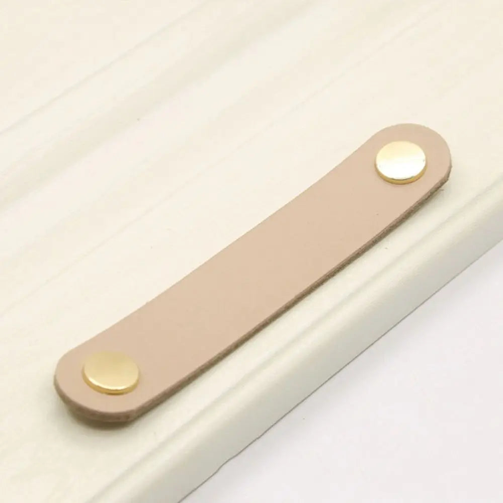 Furniture Modern Style Kitchen Wardrobe Cabinet Environmentally Soft Door Pulls Furniture Knobs Drawer Handle Leather Handle