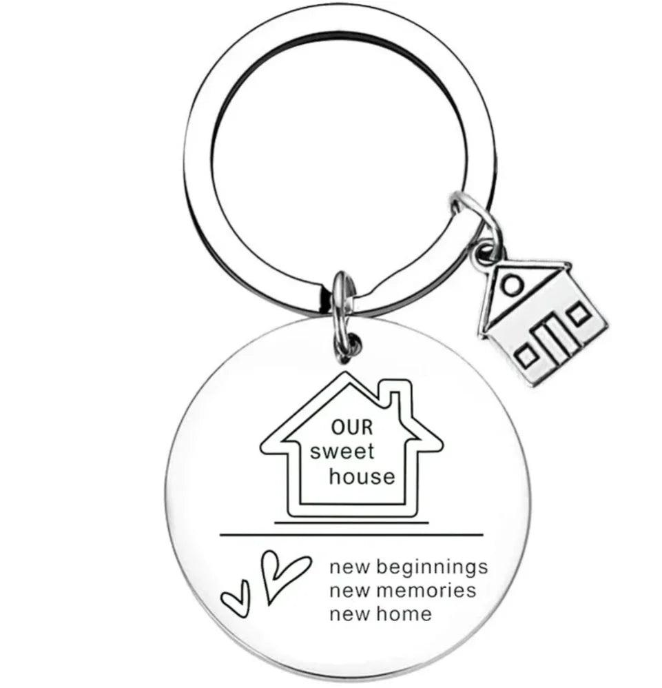 New Home Housewarming Gifts keyrings keychains House Warming Gifts New Home First Home key chains